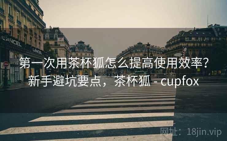 第一次用茶杯狐怎么提高使用效率？新手避坑要点，茶杯狐 - cupfox
