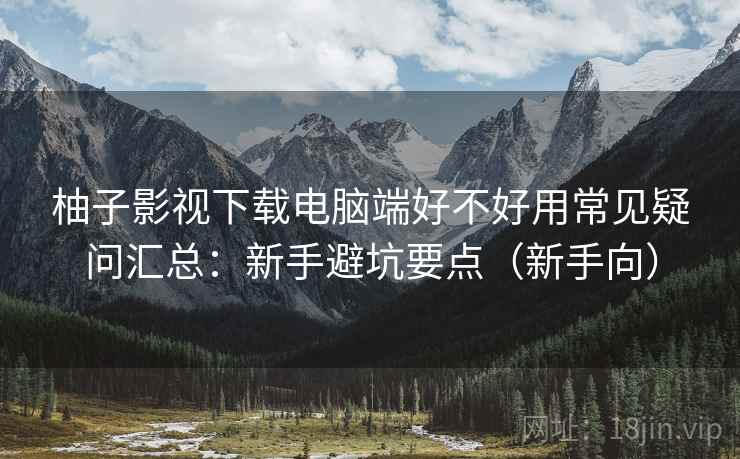 柚子影视下载电脑端好不好用常见疑问汇总：新手避坑要点（新手向）