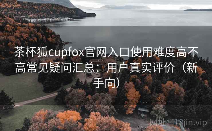 茶杯狐cupfox官网入口使用难度高不高常见疑问汇总：用户真实评价（新手向）